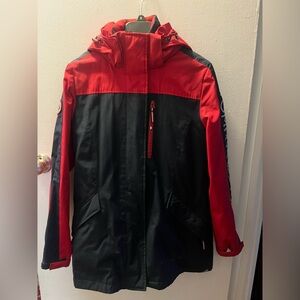 Tommy Hilfiger Red and Black 3-in-1 Jacket